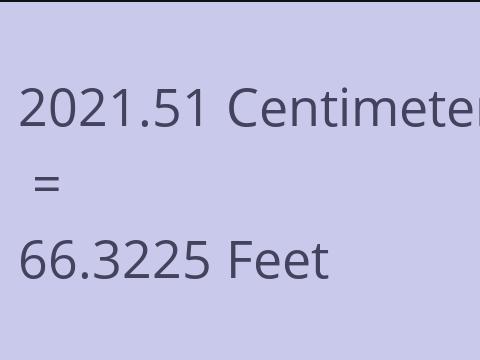 2021.51 CM TO FEET