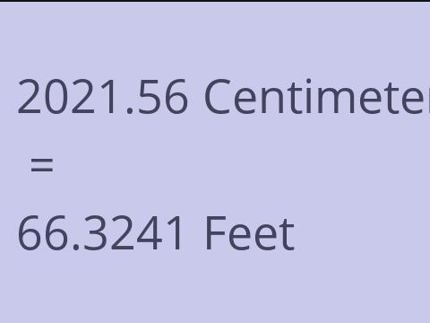 2021.56 CM TO FEET