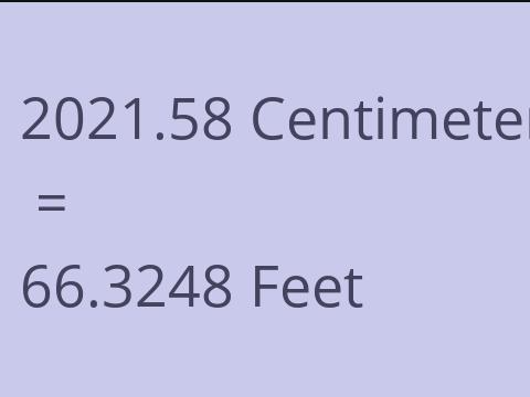 2021.58 CM TO FEET