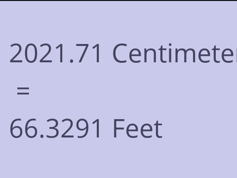 2021.71 CM TO FEET