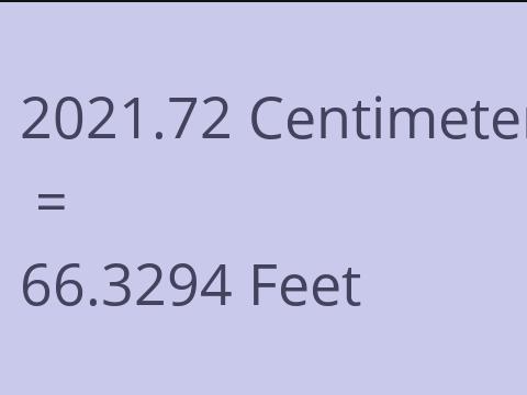 2021.72 CM TO FEET