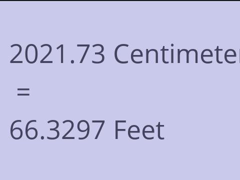 2021.73 CM TO FEET