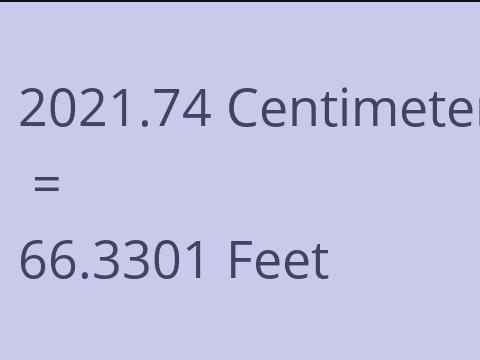 2021.74 CM TO FEET