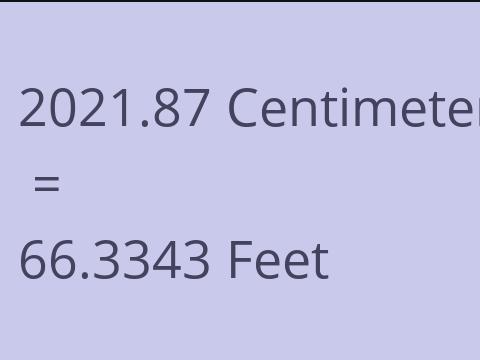 2021.87 CM TO FEET