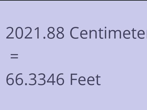 2021.88 CM TO FEET
