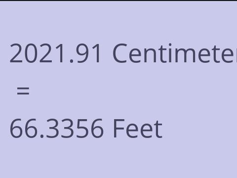 2021.91 CM TO FEET