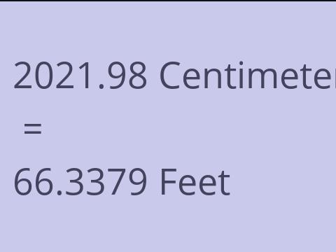 2021.98 CM TO FEET
