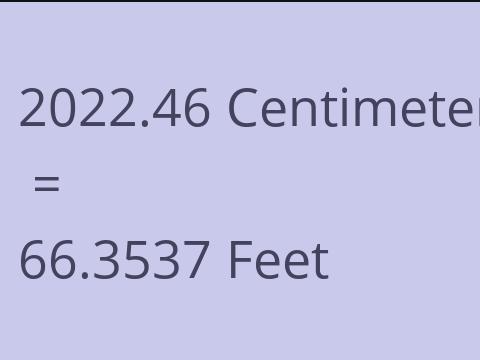 2022.46 CM TO FEET