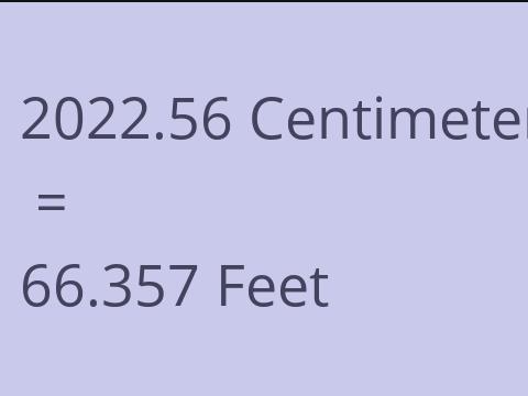 2022.56 CM TO FEET