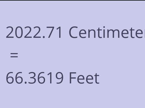 2022.71 CM TO FEET