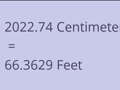 2022.74 CM TO FEET