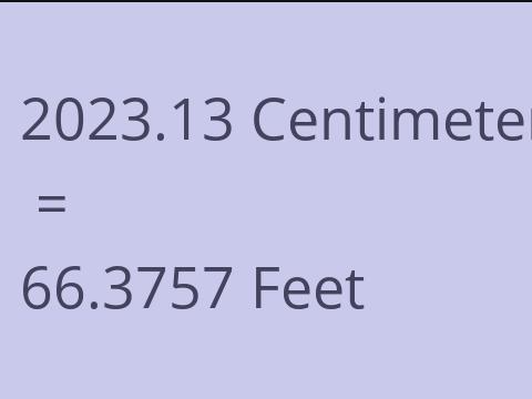 2023.13 CM TO FEET