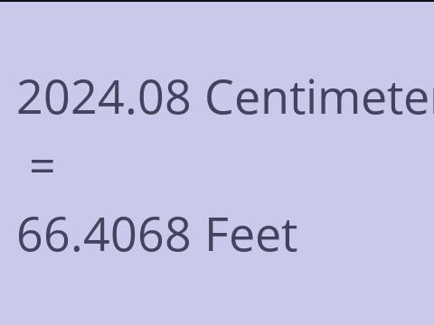 2024.08 CM TO FEET