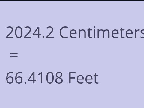 2024.2 CM TO FEET