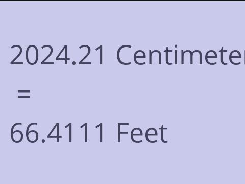 2024.21 CM TO FEET