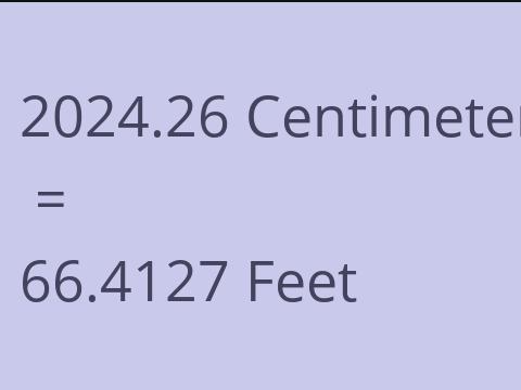 2024.26 CM TO FEET