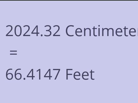 2024.32 CM TO FEET