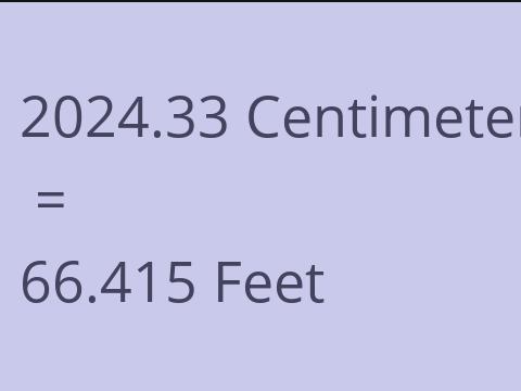 2024.33 CM TO FEET