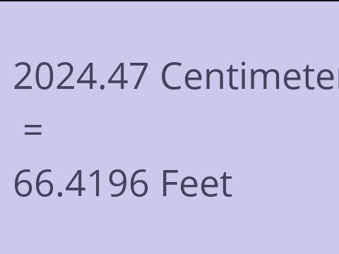 2024.47 CM TO FEET