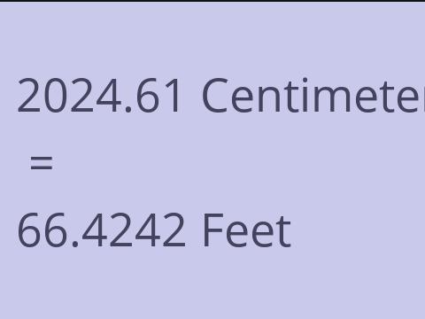 2024.61 CM TO FEET