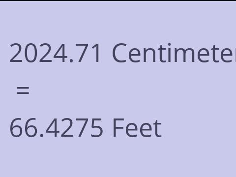 2024.71 CM TO FEET