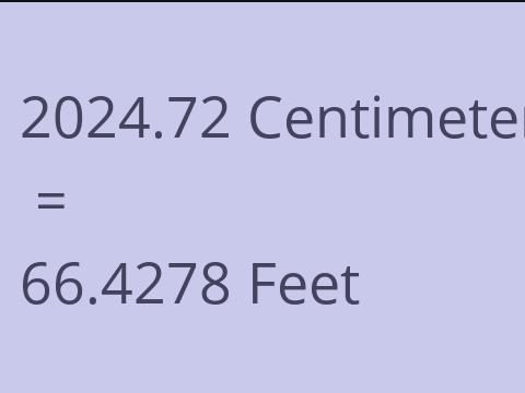 2024.72 CM TO FEET