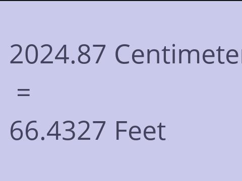 2024.87 CM TO FEET