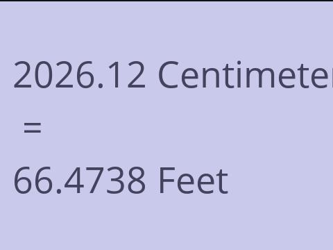 2026.12 CM TO FEET