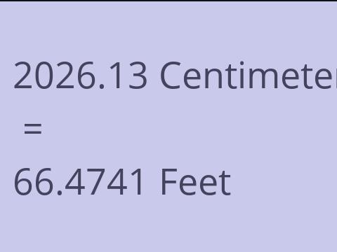 2026.13 CM TO FEET