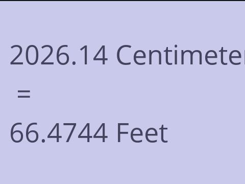 2026.14 CM TO FEET