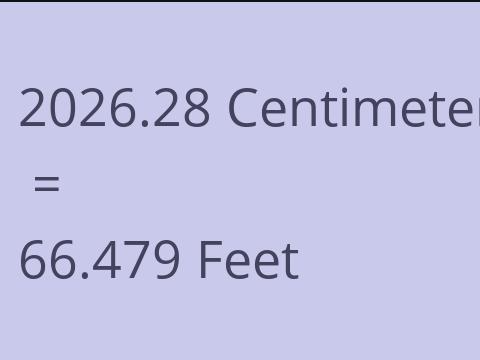 2026.28 CM TO FEET
