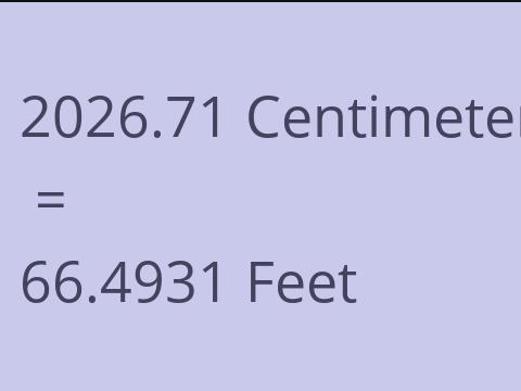 2026.71 CM TO FEET