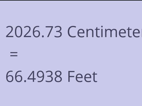 2026.73 CM TO FEET