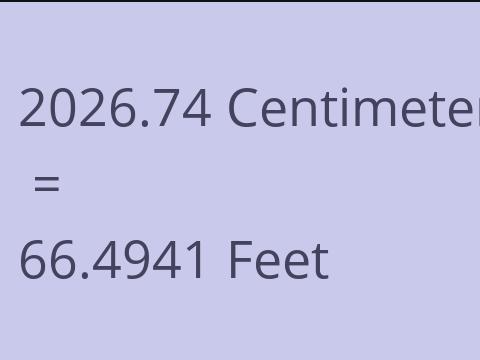 2026.74 CM TO FEET