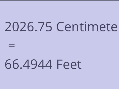 2026.75 CM TO FEET