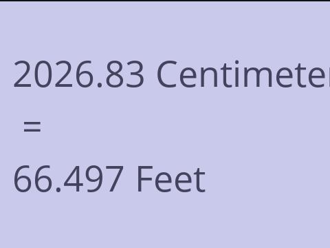 2026.83 CM TO FEET