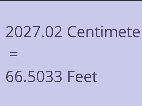 2027.02 CM TO FEET