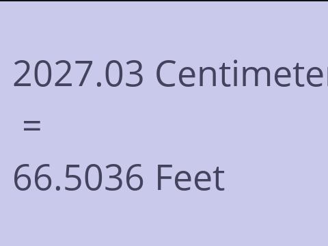 2027.03 CM TO FEET