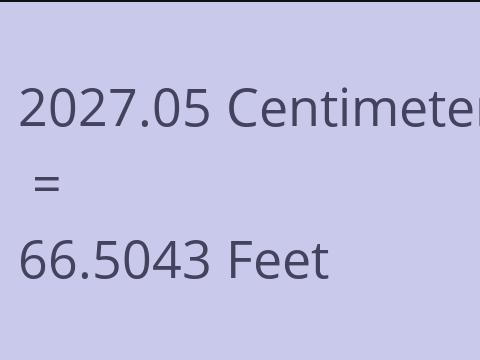 2027.05 CM TO FEET