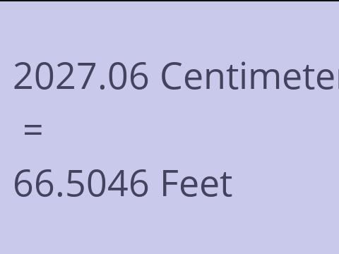 2027.06 CM TO FEET