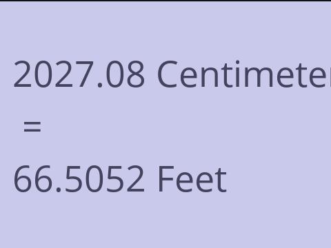 2027.08 CM TO FEET