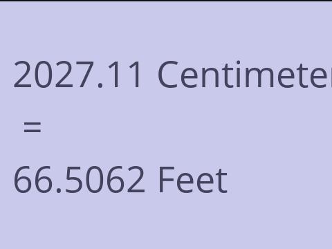 2027.11 CM TO FEET