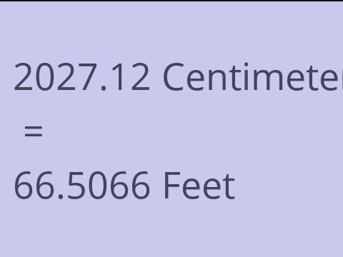 2027.12 CM TO FEET