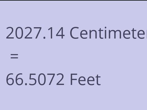 2027.14 CM TO FEET