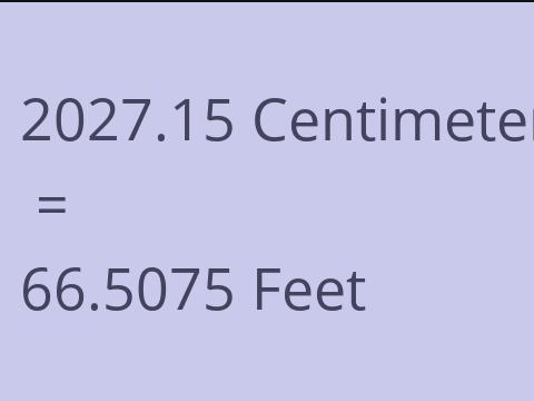 2027.15 CM TO FEET