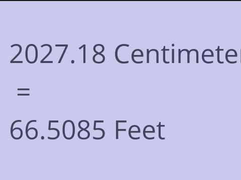 2027.18 CM TO FEET