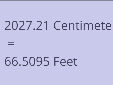 2027.21 CM TO FEET