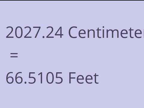 2027.24 CM TO FEET