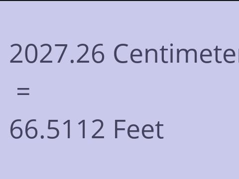 2027.26 CM TO FEET