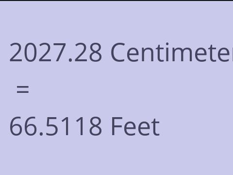 2027.28 CM TO FEET